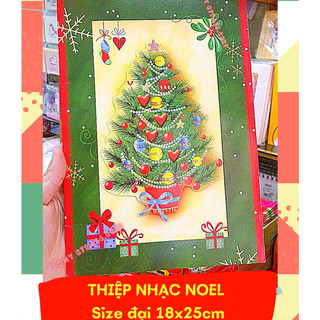 Thiệp đèn có nhạc Noel/ Giáng sinh