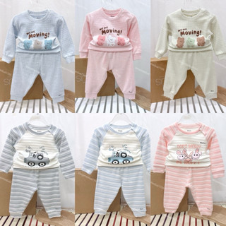   AVALER  Bộ quần áo dài tay nỉ avaler cho bé 6-9m đến 3-4y 