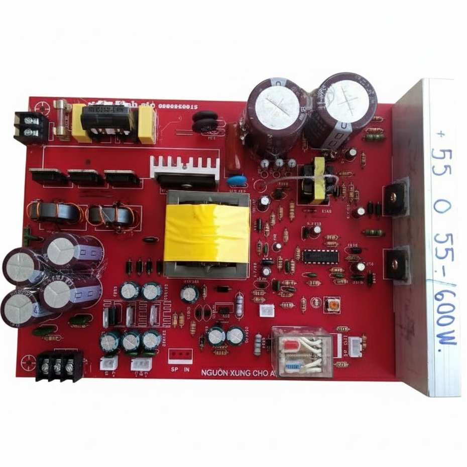 Nguồn xung cho amply 650W, tích hợp role bảo vệ loa.