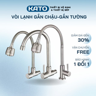  Vòi rửa chén lạnh gắn tường cắm chậu cần mềm xoay 360 độ 2 chế độ nước giá rẻ một đường nước 