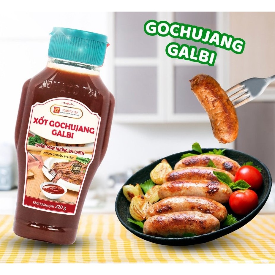 Chai Gochujang 220g ++ XỐT TRỘN CƠM, CHẤM THỊT NƯỚNG TOMATO T&P Gochujang Galbi Sauce