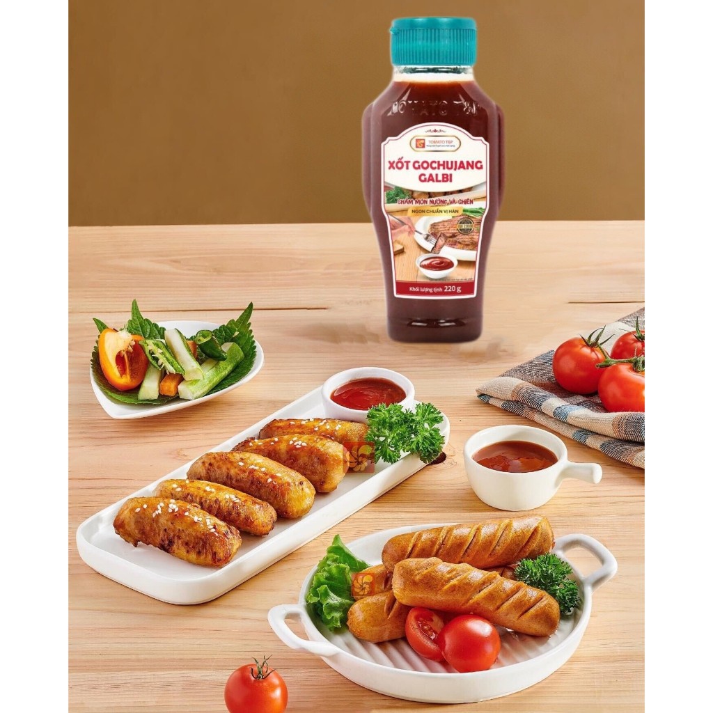 Chai Gochujang 220g + XỐT TRỘN CƠM, CHẤM THỊT NƯỚNG TOMATO T&P Gochujang Galbi Sauce