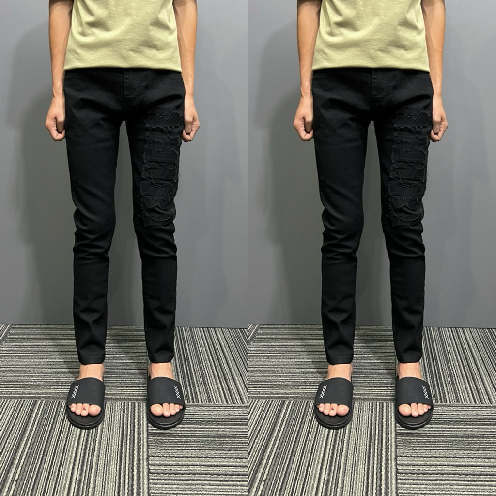 Quần jean nam AMIRI chữ dọc đùi (chữ thêu,ảnh thật)