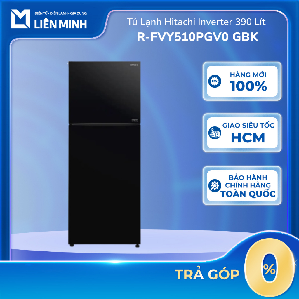R-FVY480PGV0(GMG) 349L || R-FVY510PGV0(GMG) 390L - Tủ Lạnh HITACHI 2 Cánh Ngăn Đông Trên Inverter (C