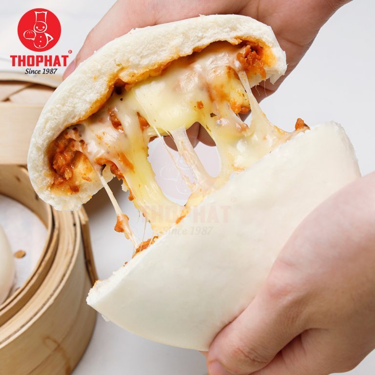 [Hoả tốc] Gói bánh bao THỌ PHÁT xúc xích phô mai best seller (4 cái)