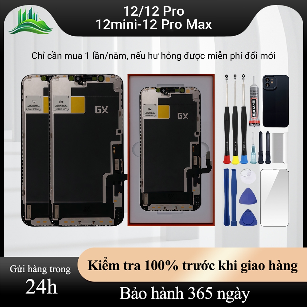 Màn hình GX chính hãng tương thích với IP 12/12 Pro/12 Pro Max đã kiểm tra 100%