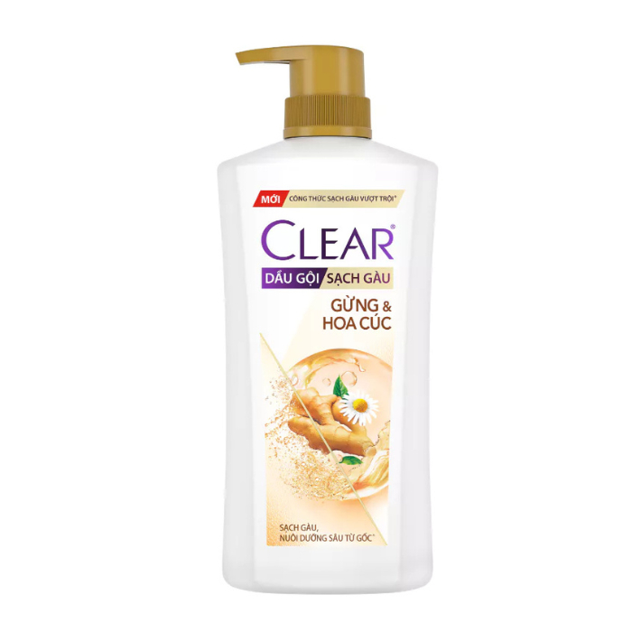 Dầu gội Clear Thảo dược Gừng và Hoa cúc 630g