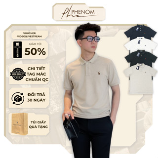  Áo Polo Ralph Lauren Dệt Kim Ngựa Thêu - Polo Nam Vải Nhung Tăm Dệt Dày Dặn Đứng Form - PHENOM 
