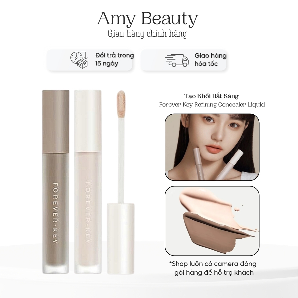 Tạo Khối Kem Bắt Sáng Forever Key Refining Concealer Liquid