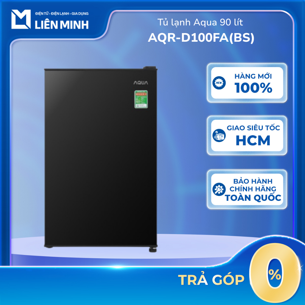 AQR-D100FA(BS) / AQR-D99FA(BS) - Tủ Lạnh Mini 1 Cửa Aqua 90 Lít - Hàng Chính Hãng [Giao Toàn Quốc]