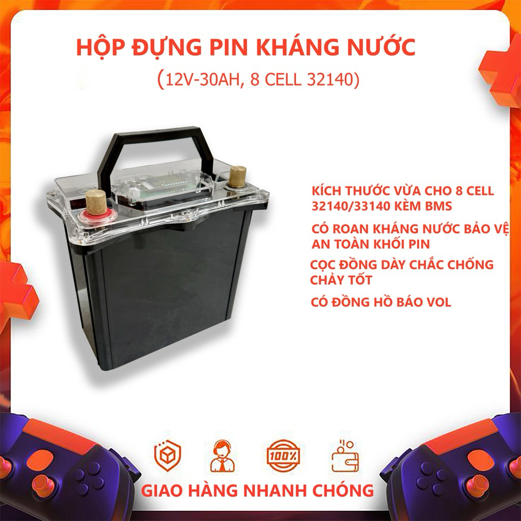 Hộp 12v-30ah abs kháng nước