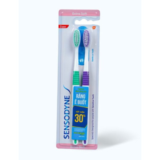 VỈ 2 BÀN CHẢI ĐÁNH RĂNG SENSODYNE SENSITIVE EXTRA SOFT DÀNH CHO RĂNG Ê BUỐT