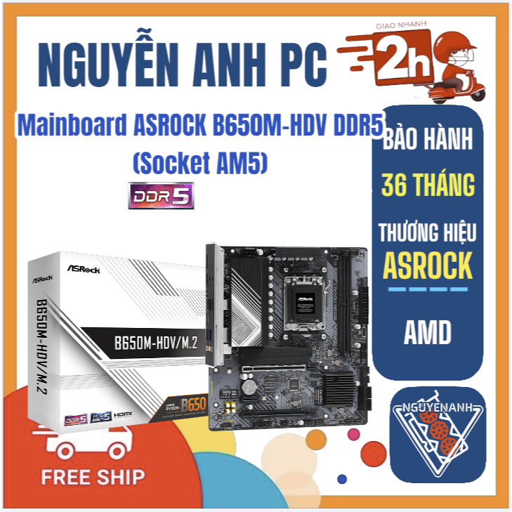 Mainboard ASROCK B650M-HDV DDR5 (Socket AM5)