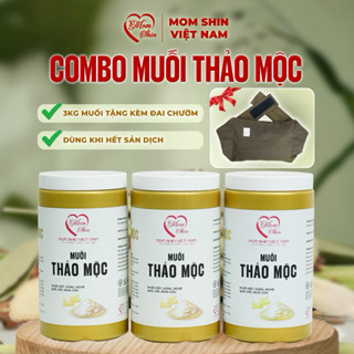   Tặng Đai Chườm  Combo 3Kg Muối Thảo Dược Chườm Eo MOM SHIN | Shop Mẹ Thảo Ở Cữ Mẹ Shin Min Gin 