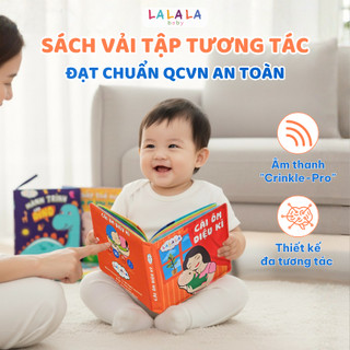 Sách Vải Đồ Chơi Đa Tương Tác Lalala Baby Cho Bé Giúp Phát Triển Đa Giác Quan Nhiều Chủ Đề 18x18cm