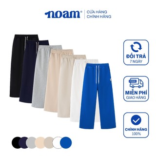  Quần ống suông NOAM teeny nam nữ form rộng - Màu coban  trắng  be  xám  đen  xanh than  be đậm 