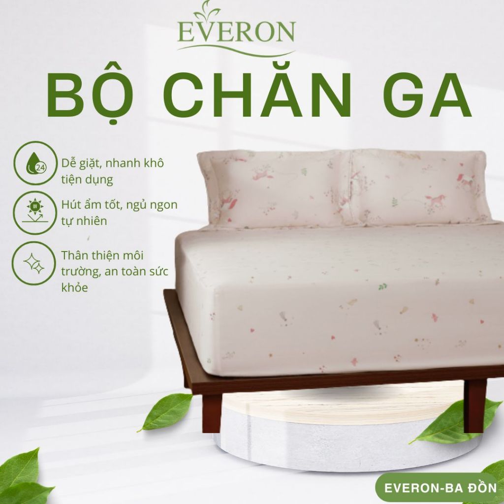 Bộ ga chun, Bộ ga chun chần Everon Xứ sở thần tiên - CPC 26203