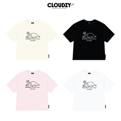 Áo baby tee phông trơn cộc tay nữ Cloudzy cổ tròn body cotton co giãn thun baby tee BBT OVERTHINKING