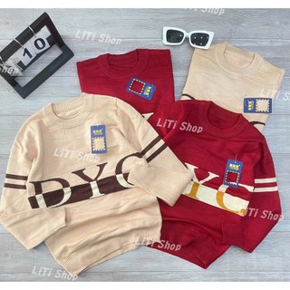 Áo Len Dệt Kim Chui Đầu Thời Trang Cho Bé Size [18-30kg]_Thời trang thu đông cho bé