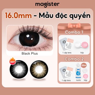  Magister Kính áp tròng 14.2-16.0mm Ống kính đen 1 cặp lens 16mm Búp bê mắt to 