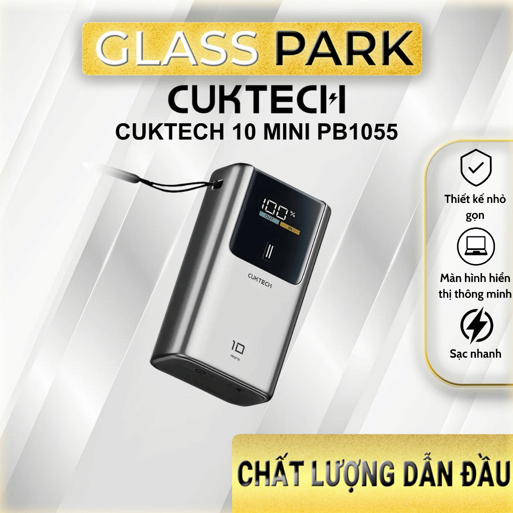 Pin Dự Phòng CukTech No.10 Mini 55W 10.000mAh – PB1055 Chính hãng – Bảo hành 18 tháng