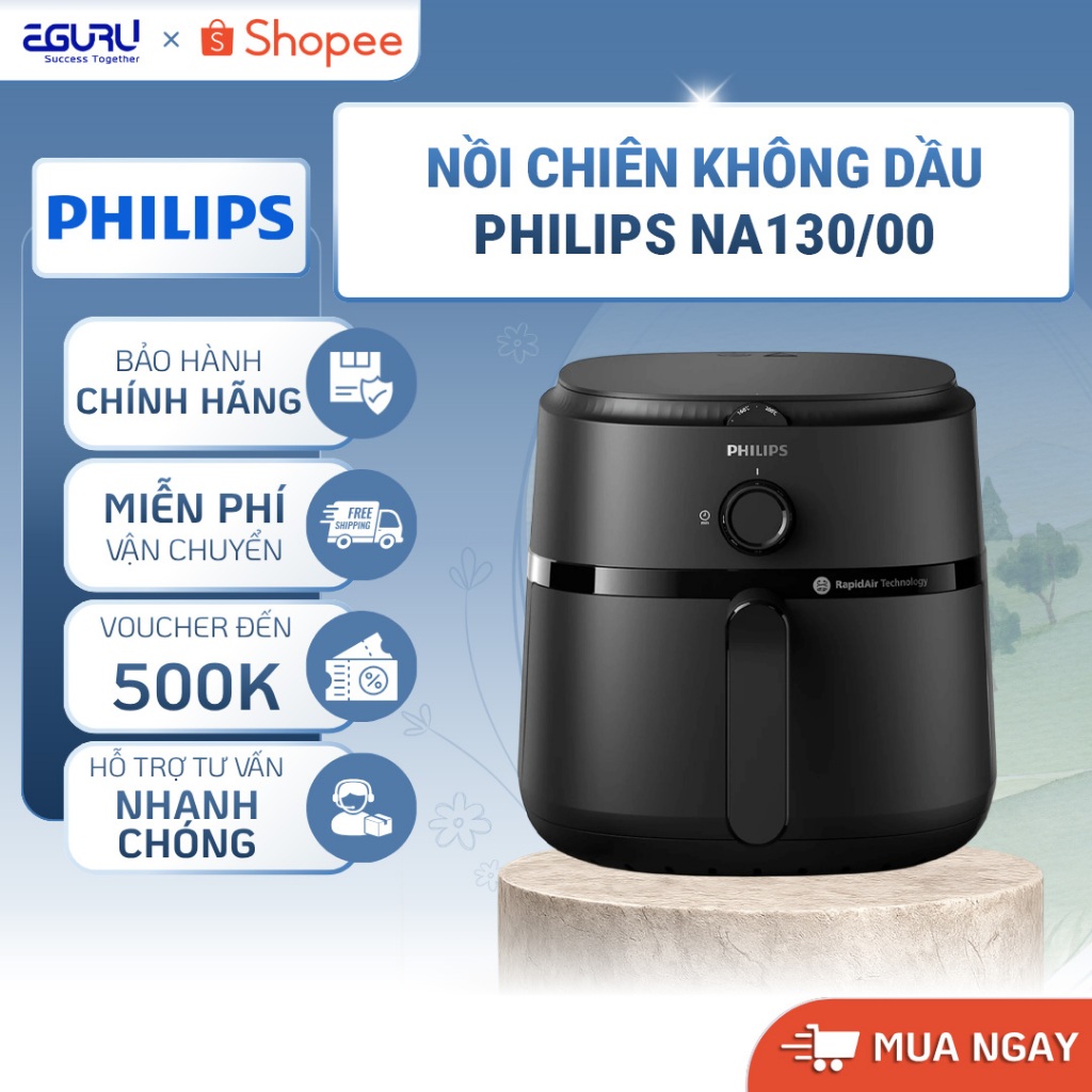 Nồi chiên không dầu thế hệ mới Philips NA130/00 NA130 dung tích 6.2L - Hàng Chính Hãng