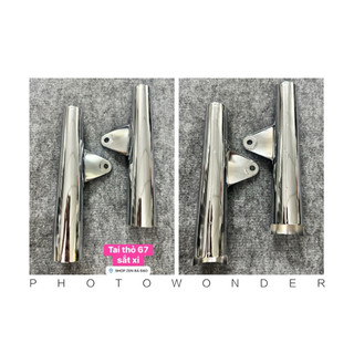 Tai thỏ 67 đen - sắt xi - inox (1 cặp)
