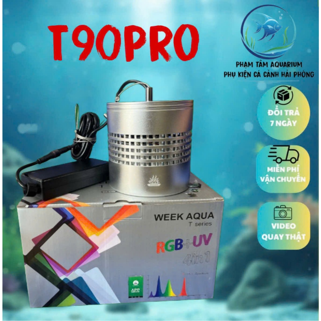 Đèn Week T90 Pro RGB-UV - chỉnh APP với nhiều chế độ màu