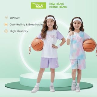 Set Đồ Thể Thao Bóng Rổ Bé Gái DLK – Áo Quần Cao Cấp, Thoáng Mát, Co Giãn, Mặc Đi Học Đi Chơi - DLKKBK3