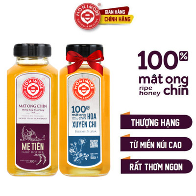 Combo: Mật ong chín Honimore Natural & Healthy Mẹ Tiên 500g + vị Hoa Xuyến Chi 500g