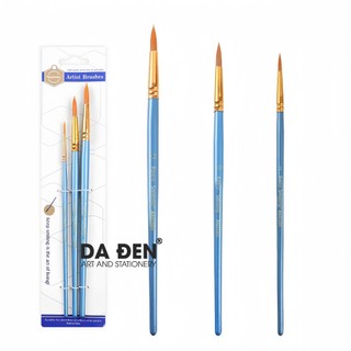 [DA ĐEN] Bộ 3 Cọ Vẽ Keep Smiling Cơ Bản Giá Rẻ