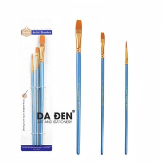 [DA ĐEN] Bộ 3 Cọ Vẽ Keep Smiling Cơ Bản Giá Rẻ