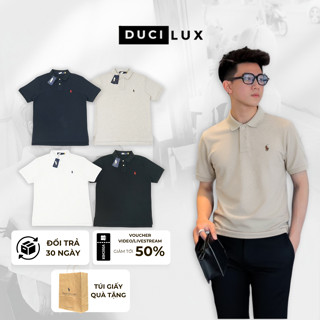  Áo Polo Ralph Lauren Dệt Kim Thêu Ngựa Basic - Polo Nam Vải Nhung Tăm Dày Dặn Đứng Form - DUCI 