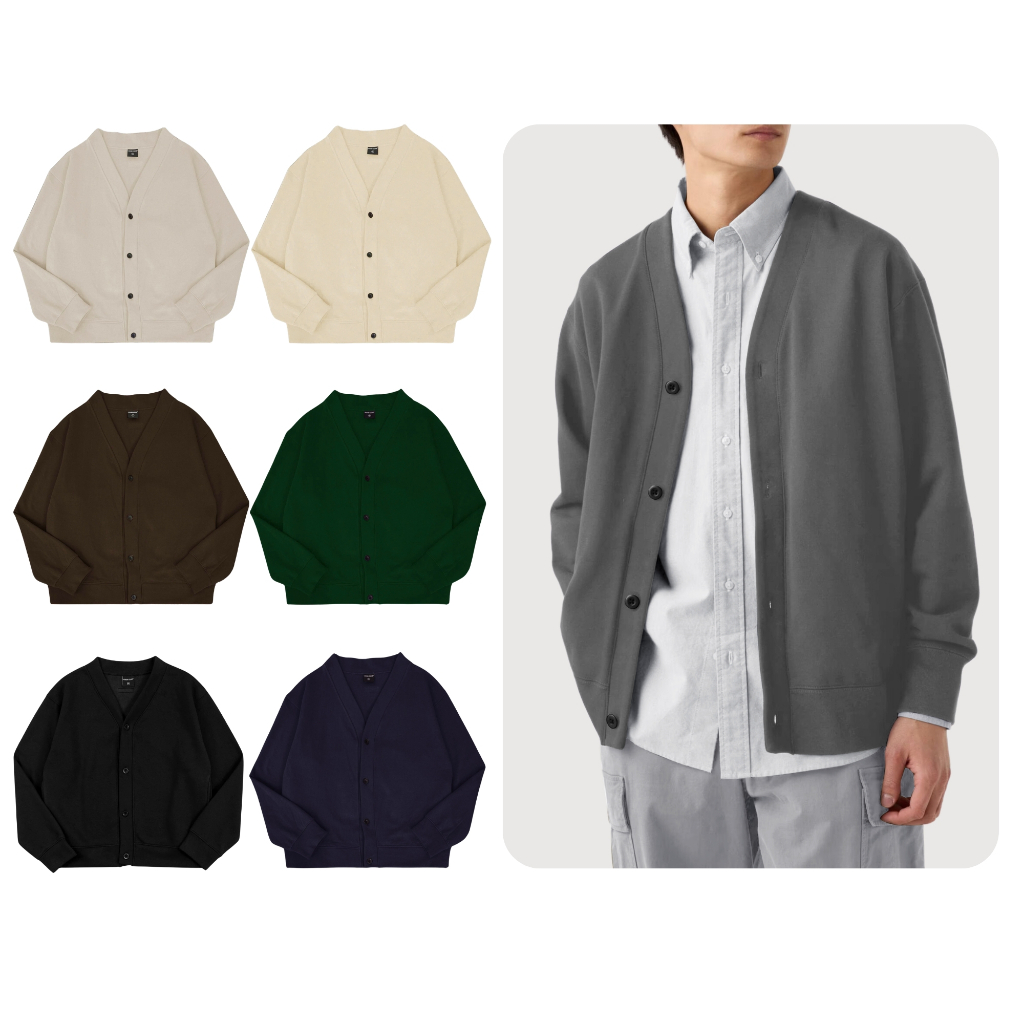 Áo Cardigan Nỉ Henry ODIN CLUB, Áo khoác nỉ thời trang nam nữ, form oversize rộng rãi, chất liệu vải