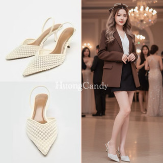  Giày Slingback Z ngọc sang xịn mịn FULLBOX sẵn  