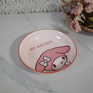  Bộ chén sứ đĩa ly  thố ,tô úp mì sử dụng gia đình họa tiết Melody Hồng - Gốm sứ SH 
