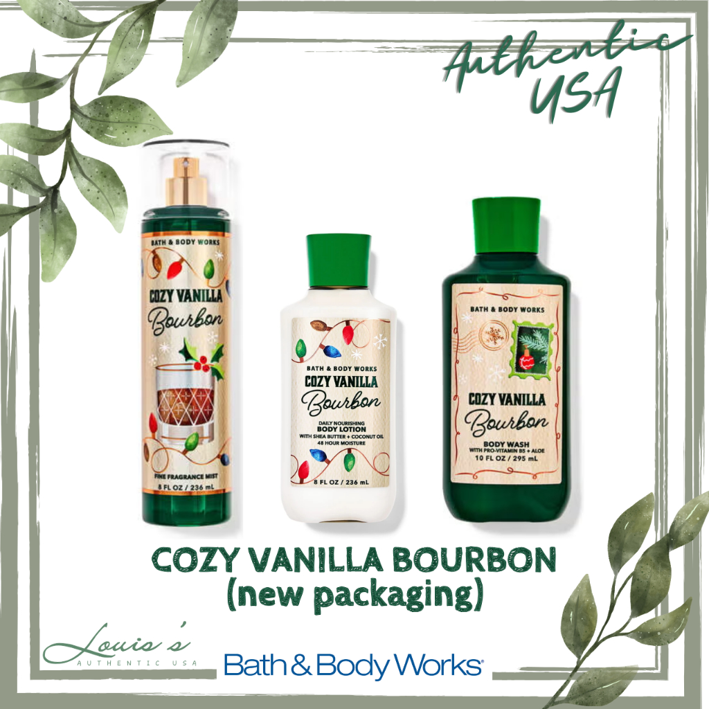 [ FULL ] Body mist COZY VANILLA BOURBON (ấm ngọt) - Tắm | Xịt thơm toàn thân Bath & Body Works Mỹ