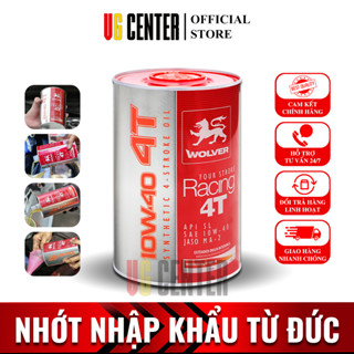  Nhớt Tổng Hợp Wolver Racing 4T SL 10W40 - Wolver 10w40 Nhập Khẩu Đức Chính Hãng 