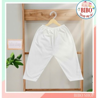 Quần dài trắng sơ sinh, QUẦN DÀI chất thun COTTON DÀY DẶN, phom dáng đẹp, mặc thoải mái (4-45kg)