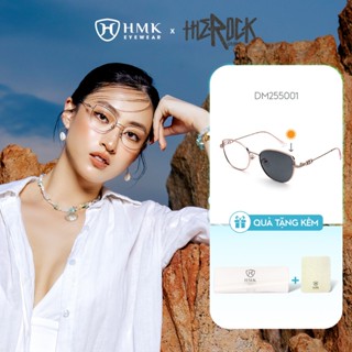  Kính Mắt Mèo Đổi Màu HMK Eyewear Kim Loại 0 Độ Thời Trang Trendy Cho Nữ Có Thể Thay Cận - DM255001 