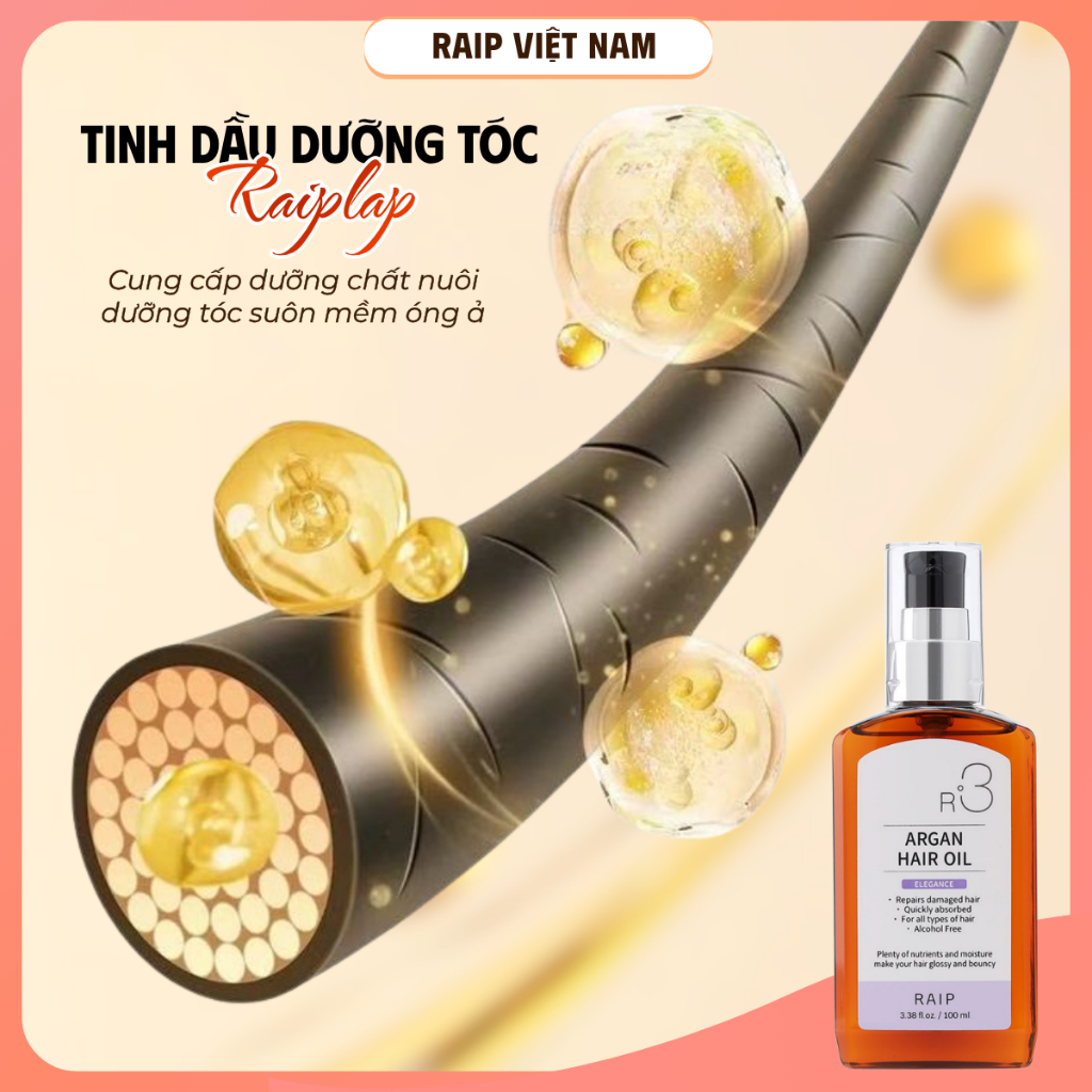Tinh dầu dưỡng tóc RAIP LAB R3 Argan hương Elegance Hàn Quốc  100ml | BigBuy360 - bigbuy360.vn