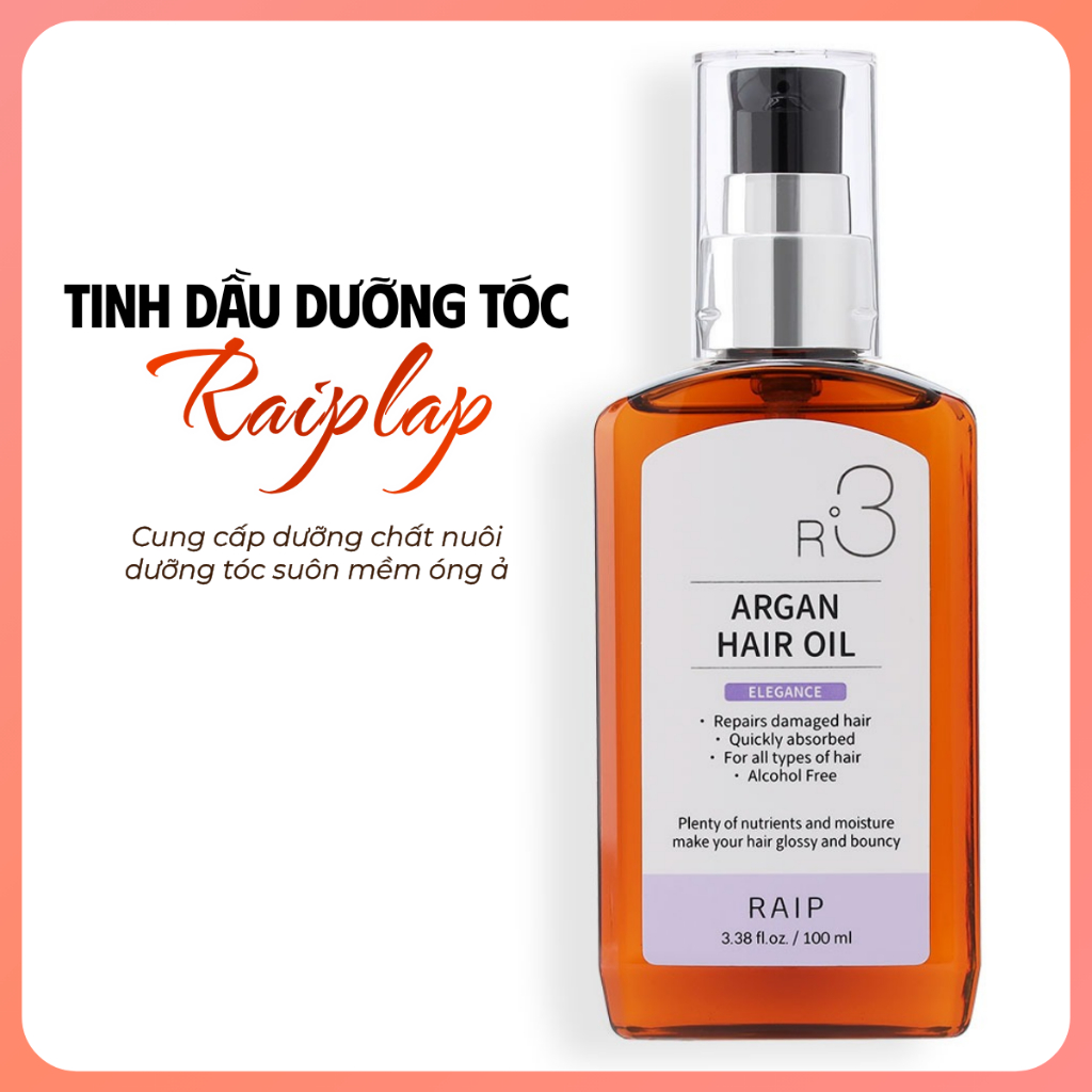 Tinh dầu dưỡng tóc RAIP LAB R3 Argan hương Elegance Hàn Quốc  100ml | BigBuy360 - bigbuy360.vn