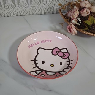  Bộ chén sứ đĩa ly  thố ,tô úp mì sử dụng gia đình họa tiết Hello Kitty Trắng - Gốm sứ SH 