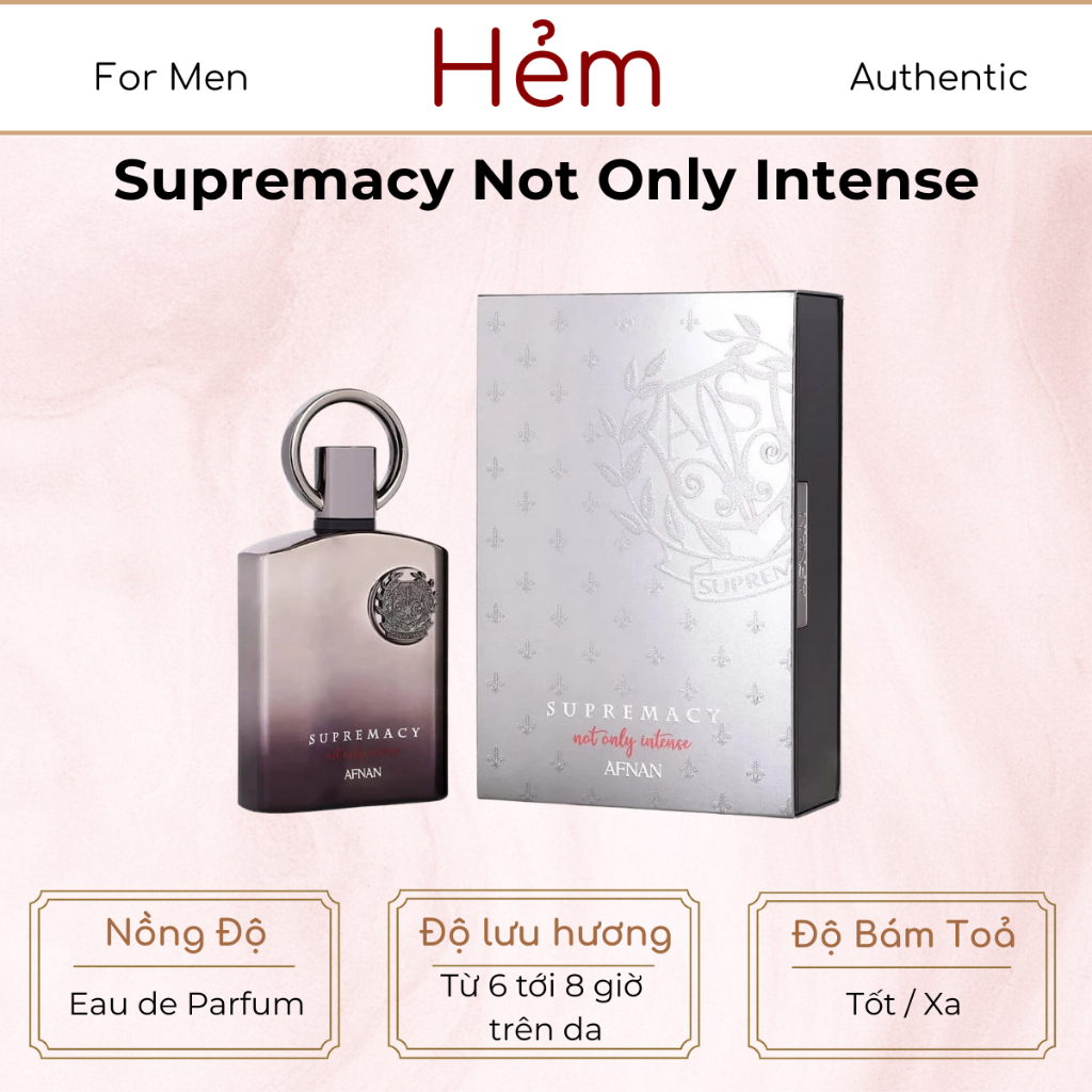 10ML | Afnan Supremacy Not Only Intense EDP | Nước Hoa Nam | Hẻm Perfume