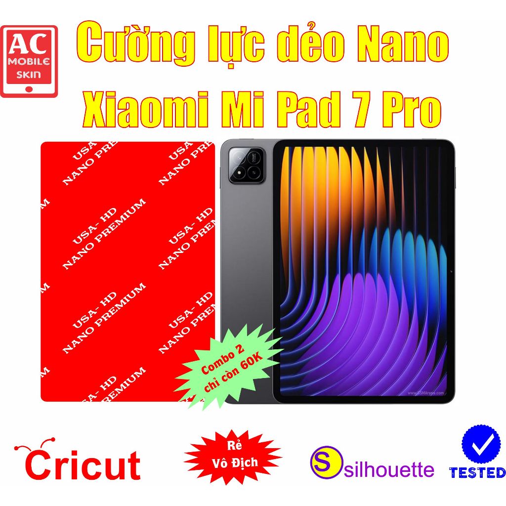 Cường lực dẻo bảo vệ màn hình Xiaomi Pad 7 Pro (Mi Pad 7 pro/ Mipad 7 pro/ Mipad7 pro)