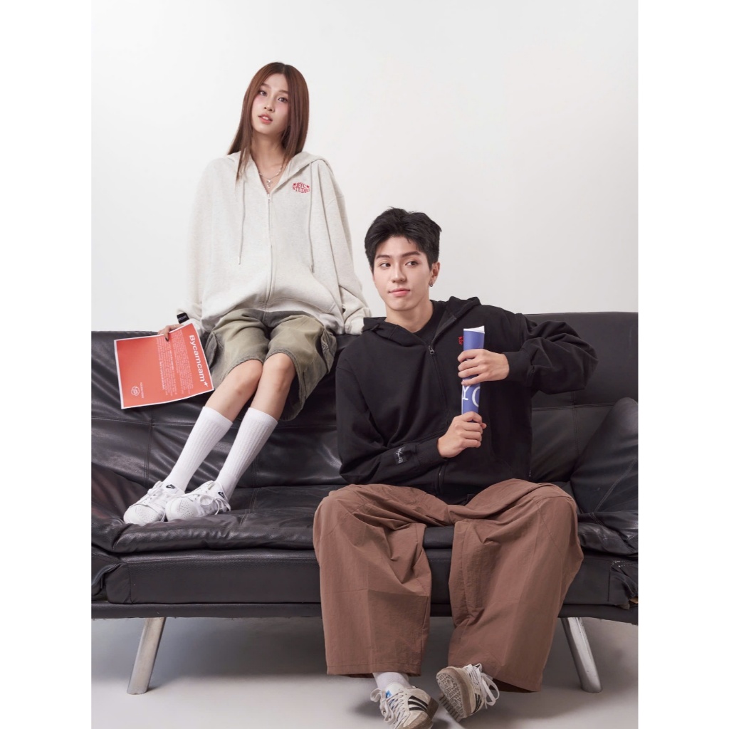 Áo Hoodie Zip Basic 𝑩𝒚𝒄𝒂𝒎𝒄𝒂𝒎 Vải Nỉ 2 Da Chống Nắng Tốt Form Rộng Nam Nữ Unisex AHOD002 | BigBuy360 - bigbuy360.vn