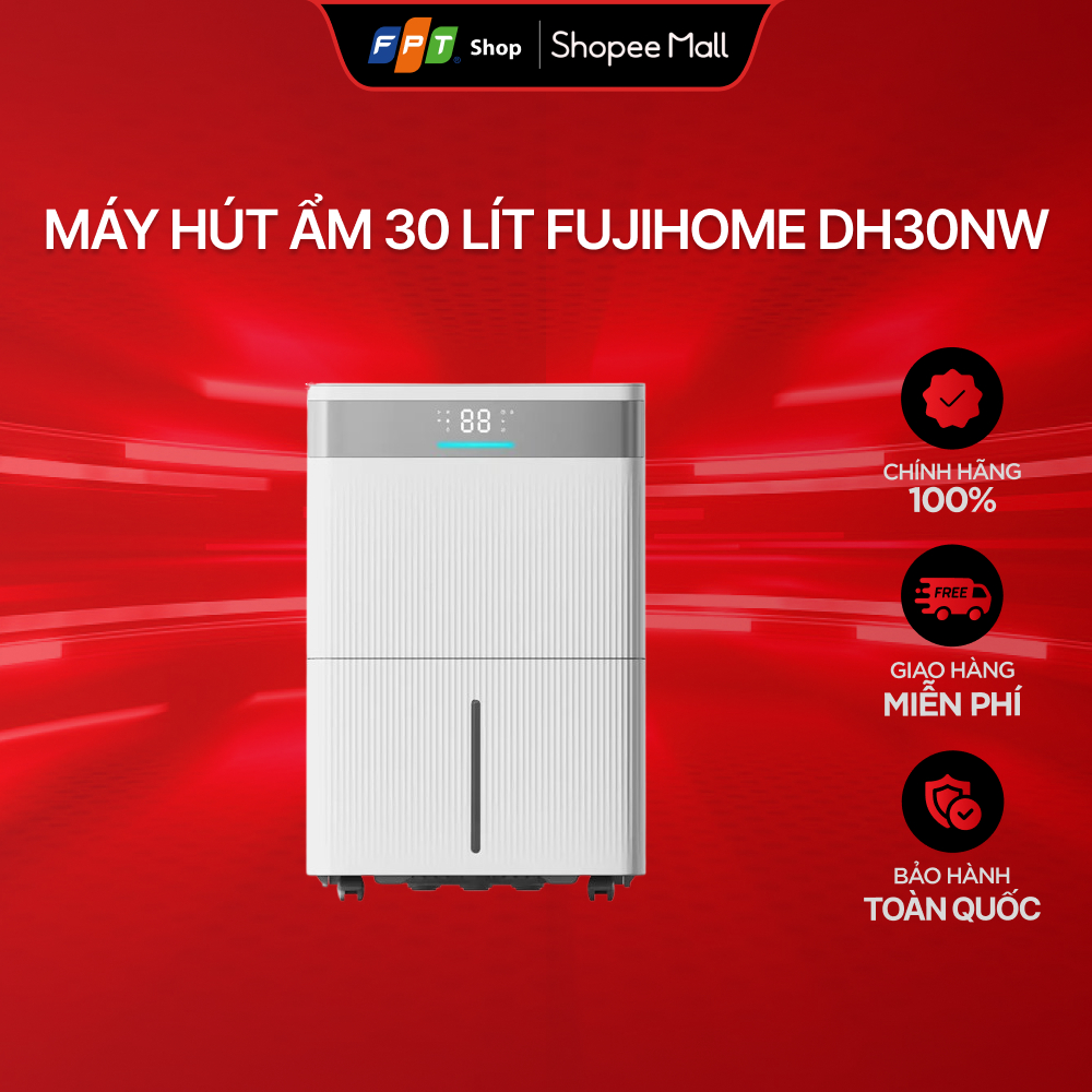 [Chỉ GH tận nơi] Máy hút ẩm 30 lít Fujihome DH30NW