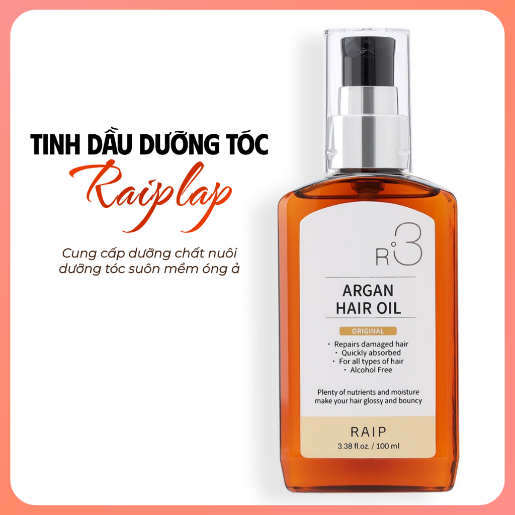 Tinh dầu dưỡng tóc RAIPLAB R3 Argan Hàn Quốc hương Original truyền thống phục hồi tái sinh mái tóc 100ml | BigBuy360 - bigbuy360.vn