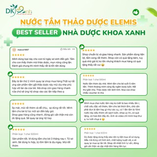 Nước Tắm Gội Thảo Dược Cho Bé Elemis Chai 200ml 500ml Dược Khoa Xanh Chăm Sóc Làn Da Bé Dịu Nhẹ