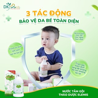 Nước Tắm Gội Thảo Dược Cho Bé Elemis Chai 200ml 500ml Dược Khoa Xanh Chăm Sóc Làn Da Bé Dịu Nhẹ